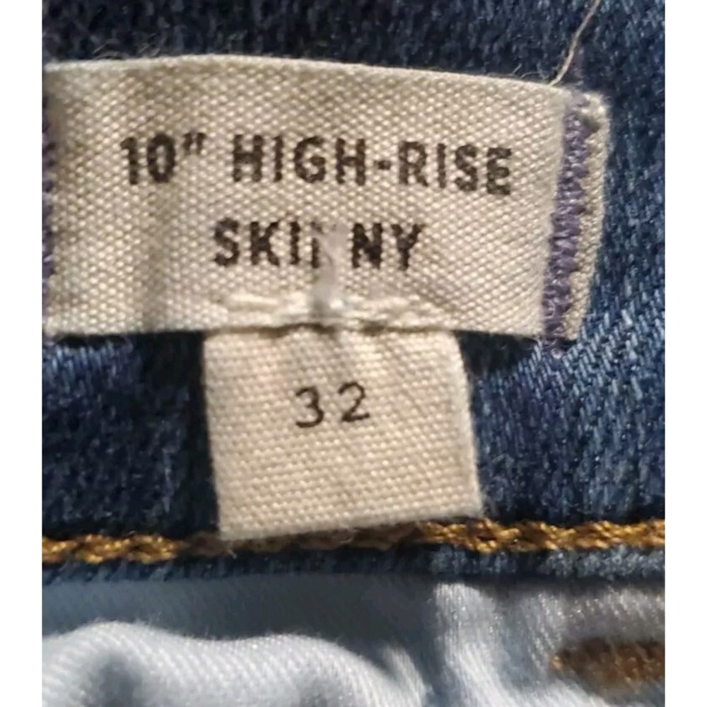Madewell Kick Out Jeans Women's 32 Denim High Rise 10" Skinny Pant - Picture 8 of 10